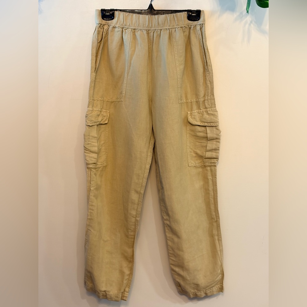 UNSUBSCRIBED Linen/Cotton Blend Cargo Pants